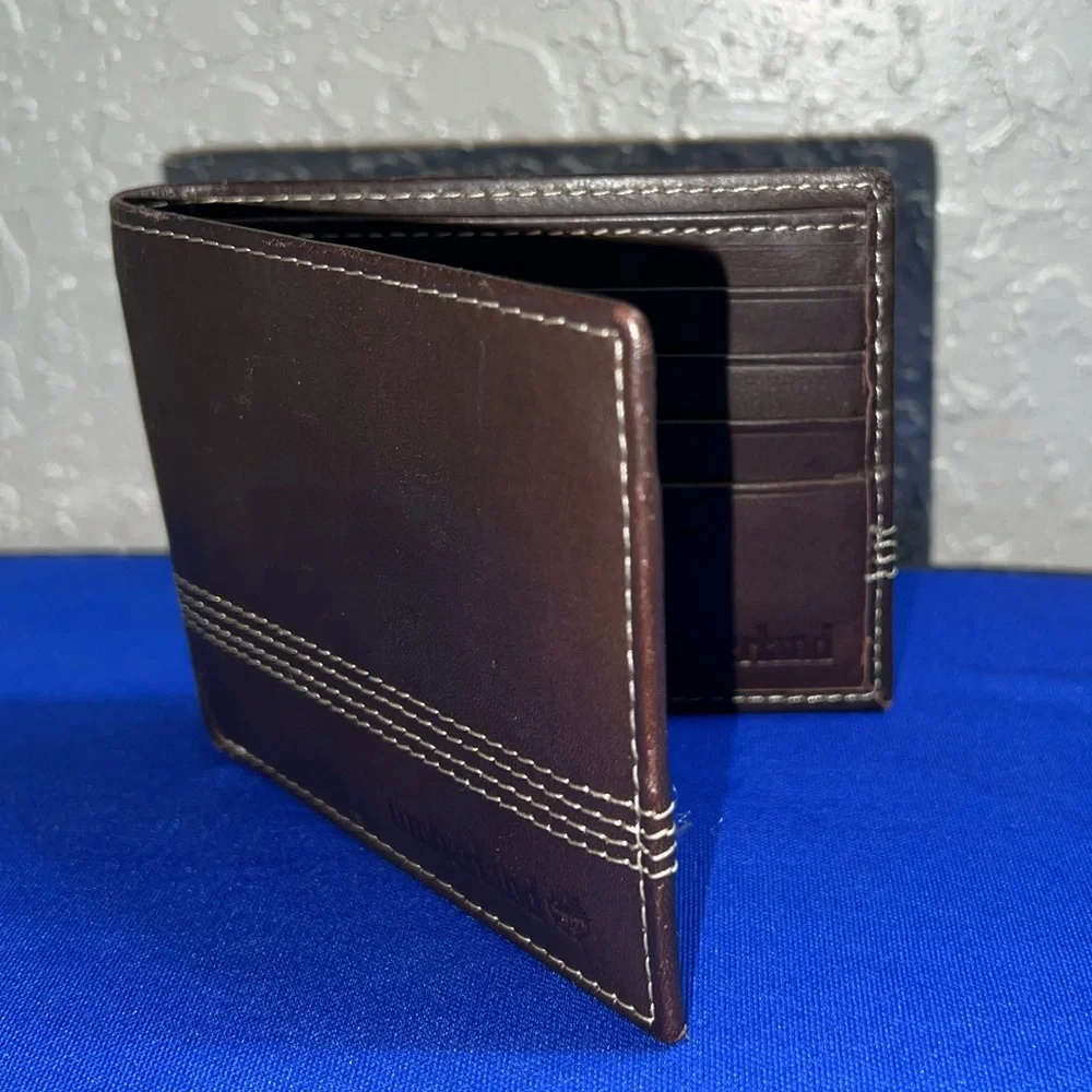 Timberland Bifold Mens Brown‎ Leather Wallet